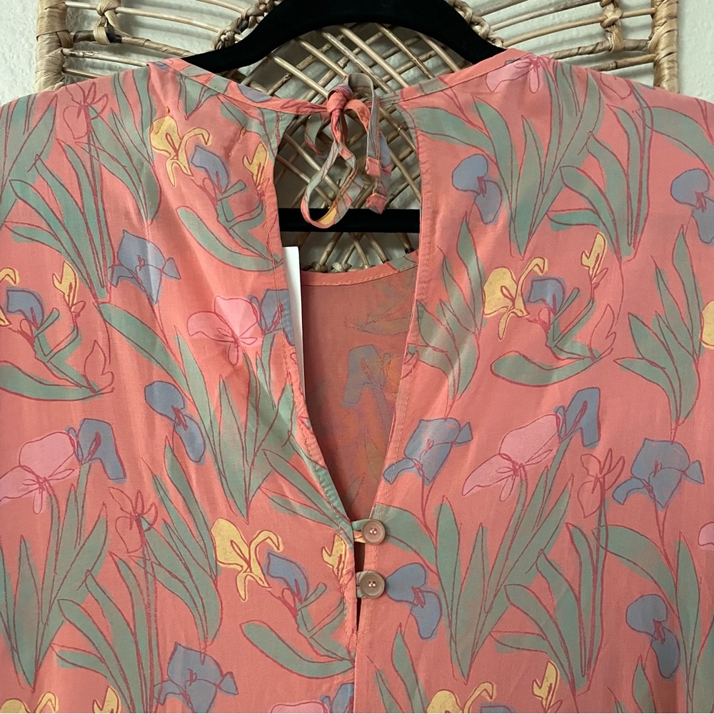 Anthropologie Bobo Choses Maxi Dress Cottagecore Whimsy Art To Wear Sz L NWT B33 - Picture 10 of 16
